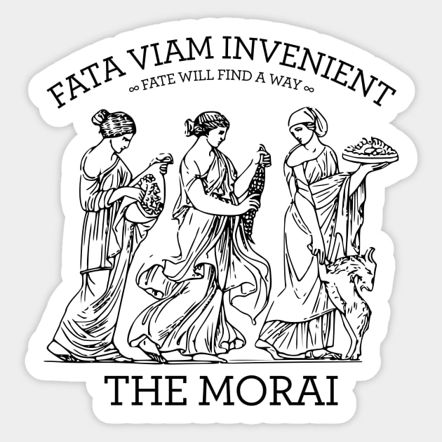 The Morai greek mythology bookish Sticker by OutfittersAve